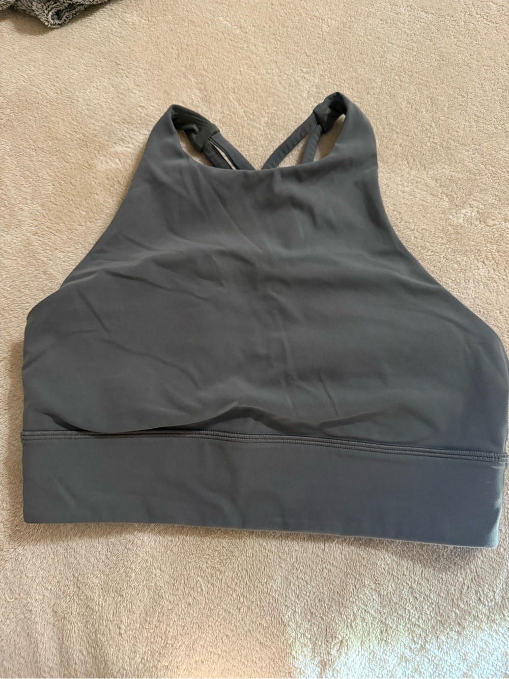 lululemon athletica High-Neck Sports Bra Green Camo